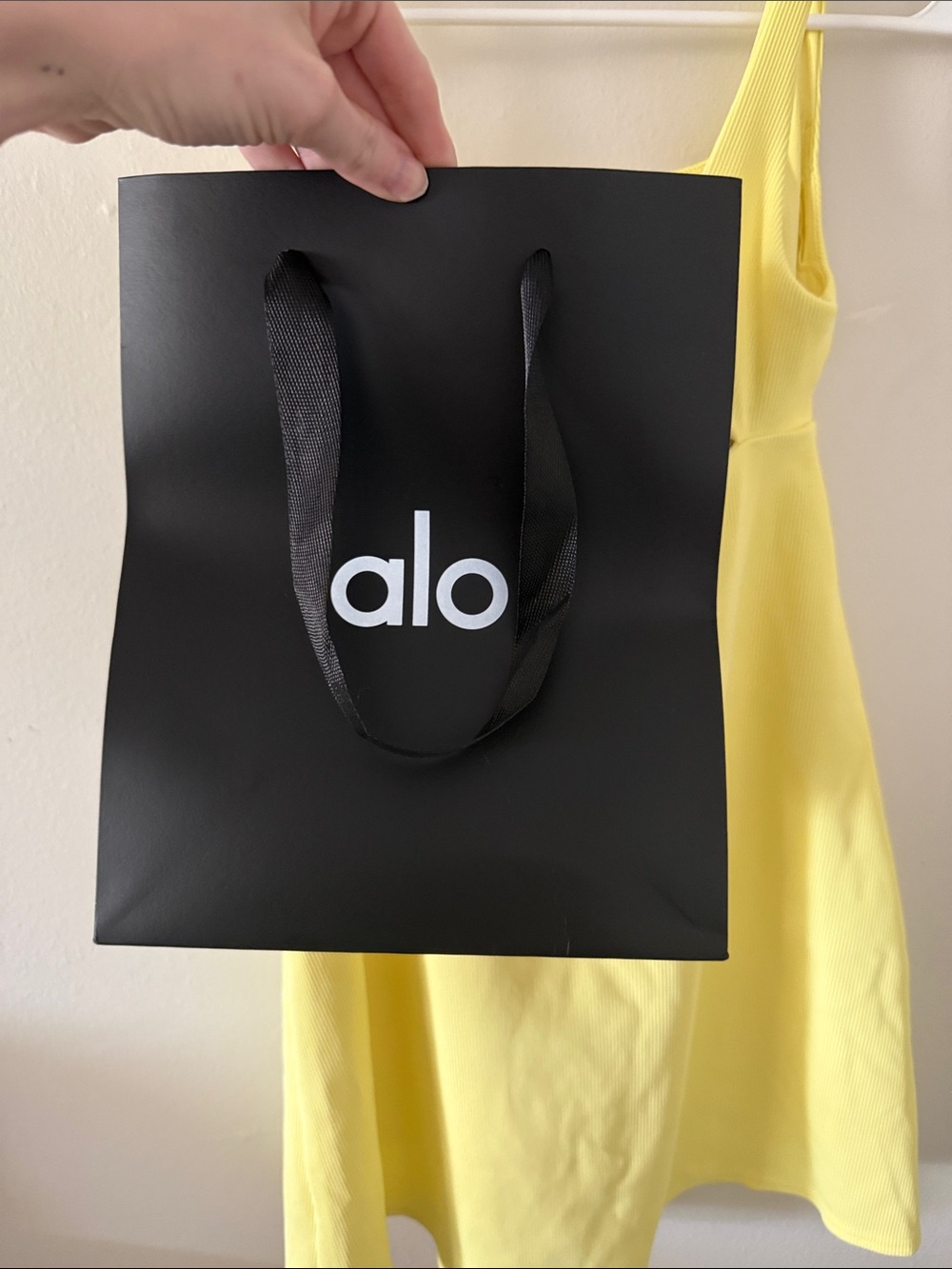 ALO Yoga Sunny Yellow Cutout Tank Dress - Picture 6 of 6